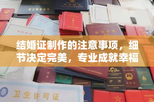 远安结婚证制作的注意事项，细节决定完美，专业成就幸福